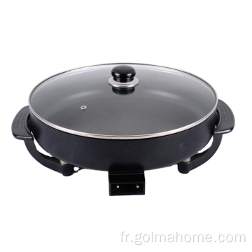 Poêle à pizza électrique Poêle ronde de 30 cm Poêle électrique Poêle à frire antiadhésive grill giddle